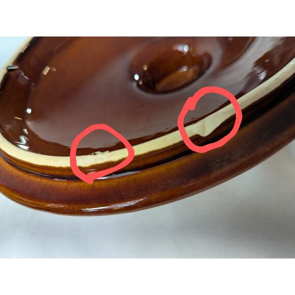 Vintage Hull Pottery Brown Drip Oval Covered Casserole with Lid 10" Oven Proof - Picture 10 of 10